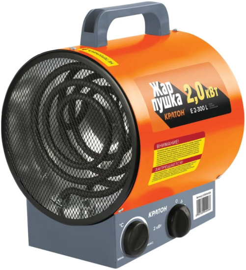 Пушка тепловая электрическая Кратон "Жар пушка" E 2-300L 30904028