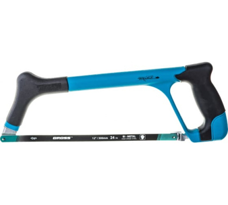 Ножовка по металлу Piranha, 300мм, 3-х комп.металлопластик.рамка// GROSS (77602)