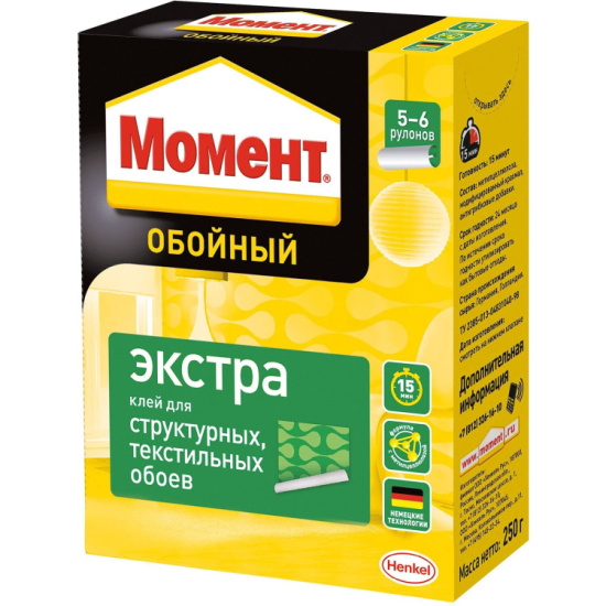 Клей обойный МОМЕНТ Экстра, 250г. (752643)
