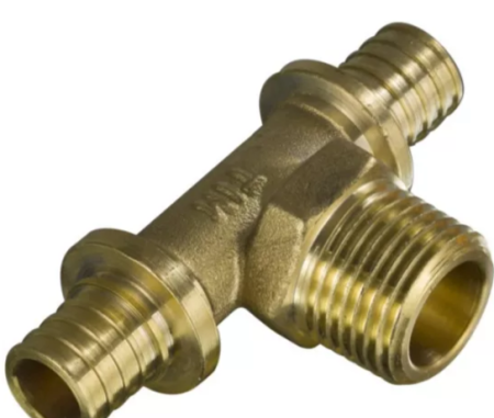 Тройник аксиальный 20-2.8*1/2M*20 (Наружняя резьба) H-T2002M