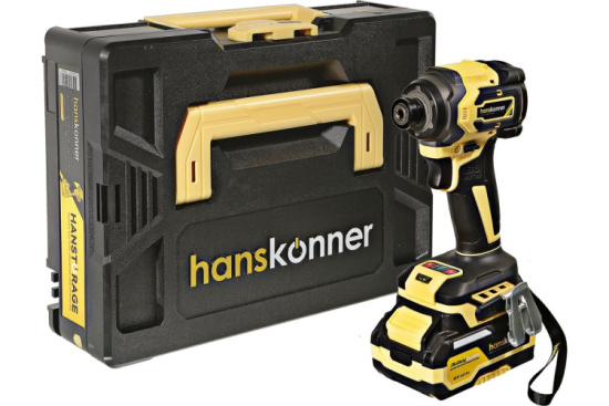 Винтоверт Hanskonner HCD20280BLC 18В 280Нм 4скор. 1х4,0Ач кейс HS