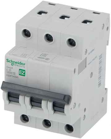 Автомат 3П 20А Schneider Electric EASY 9 34320