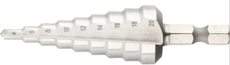 Сверло ступенчатое по металлу 6-25мм 6-гр.хвостовик LASTING TOOLS 06255