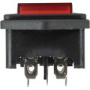 Выключатель клавишный 250V 6A ON-OFF красный с подсв.и штекером С14 REXANT 36-2282