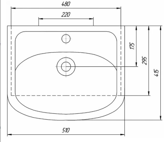 Умывальник Домино Уют 500