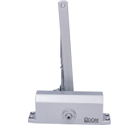 Доводчик дверной L-8223 до 80кг,серебро DORF