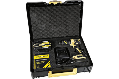 Дрель аккум. Hanskonner HCD2065PRO б/щ 18В, 65Нм 2,0+4,0Ач 13мм кейс 