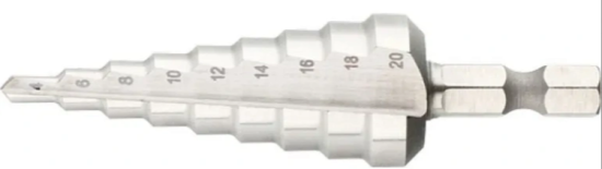 Сверло ступенчатое по металлу 6-25мм 6-гр.хвостовик LASTING TOOLS 06255