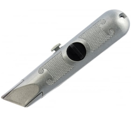 Нож трапецивидное лезвие,винтовой фиксатор  REXANT 12-4908