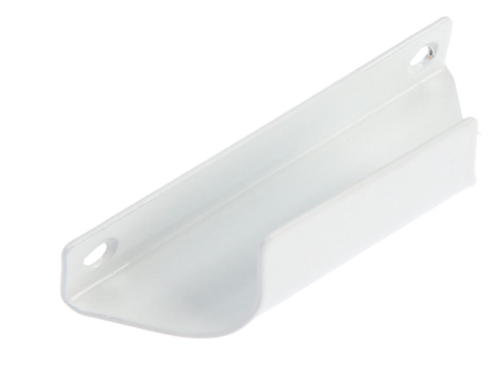 Ручка балконная"Ракушка" (мет.белая) 85мм