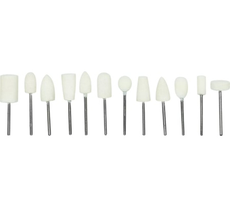 Набор насадок полировальных для гравера 12шт Vertextools