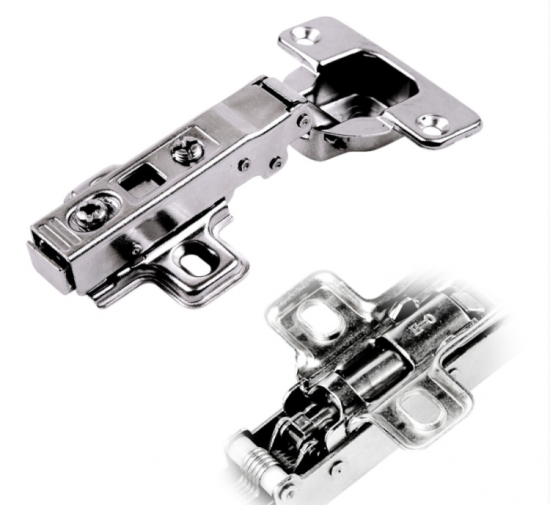 Петля мебельная накладная 90° CLIP-ON с доводчиком 7434