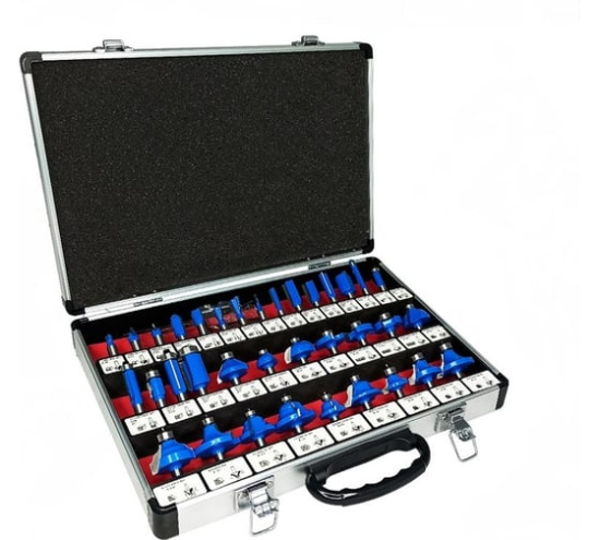 Набор твердосплавных фрез по дереву 35 шт,Vertextools