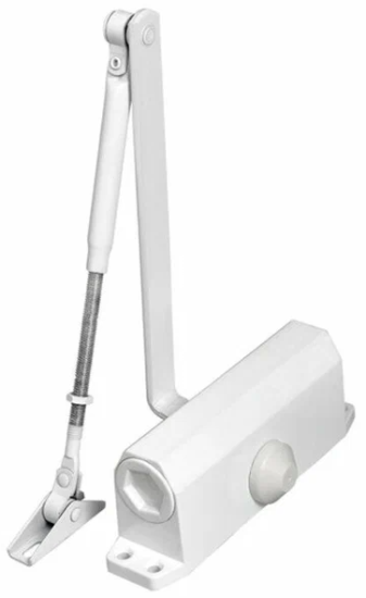 Доводчик дверной SDC2040 WH 55-80 белый 37701