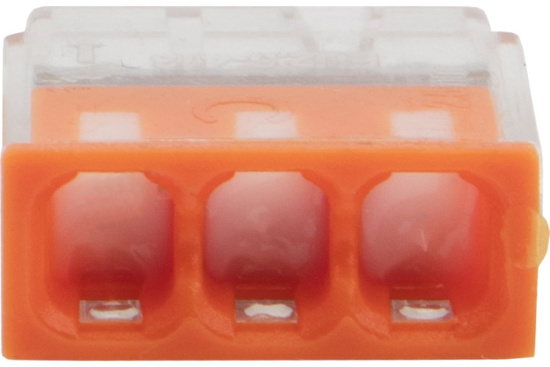 Клемма СМК 2273-243 с пастой  3-х проводная 0,5-2,5мм2  REXANT 5шт. 07-3217-5