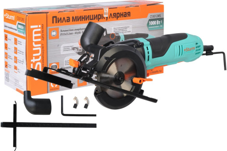 Пила минициркулярная CS5012MS STURM (1000Вт.ТПД 125*22,2мм,4500об/мин.)