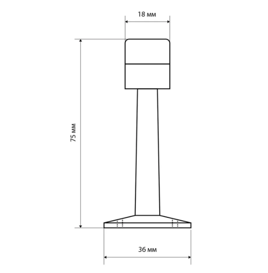 Ограничитель 3055 (черный никель) 08.03.09