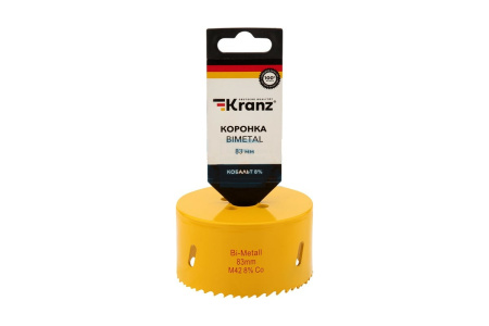 Коронка BIMETAL, 83 мм. KRANZ 92-0240