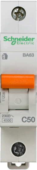 Автомат 1П 50А ВА63 Schneider