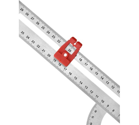 Угольник универсал.подвиж.шкала  Profi AL 1,7мм Vertextools 3046-4
