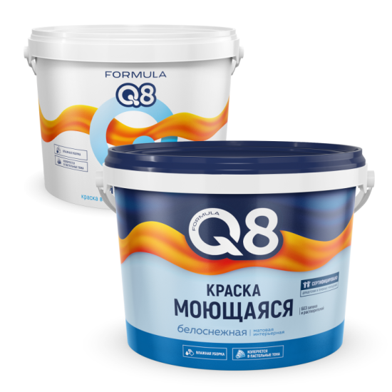 Краска ВД моющаяся 25кг F Q8 Престиж