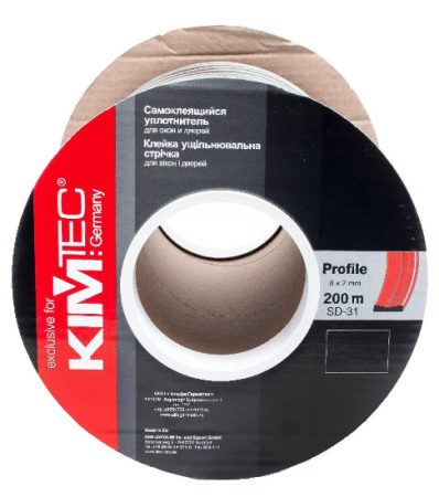 Уплотнитель SD31С/4 8х2мм белый KimTec
