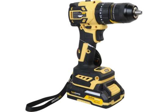 Дрель аккум. Hanskonner HCD2065PRO б/щ 18В, 65Нм 2,0+4,0Ач 13мм кейс 