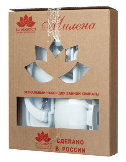 Зеркальный набор для ванной комнаты Милена в ассортименте