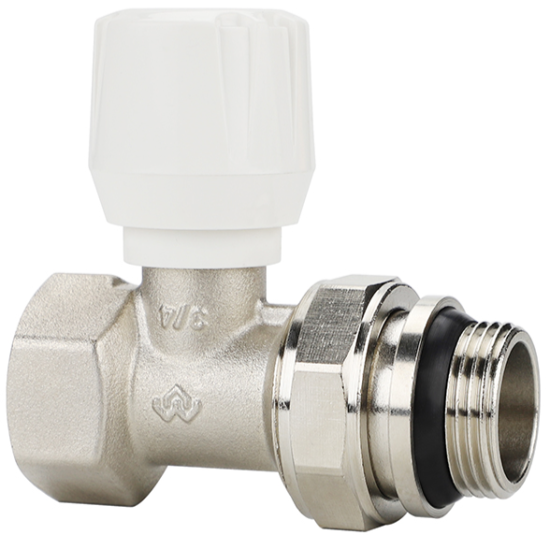 Вентиль радиаторный Varmega 3/4" прямой, с самоуплотняющимся полусгоном