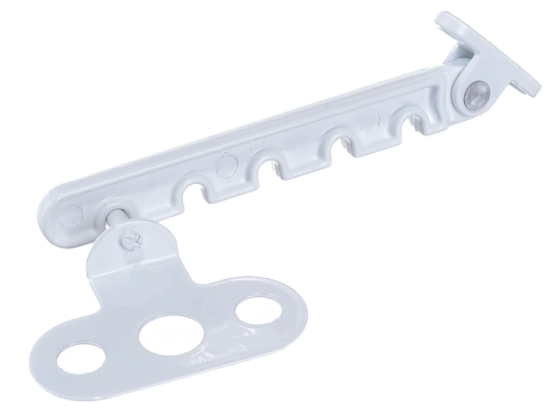 Ограничитель оконный белый металл (NN) 8115