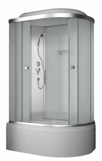 Душевая кабина ODA-8406 (120*80) правая,матовое стекло,глубокий поддон,белая 153468