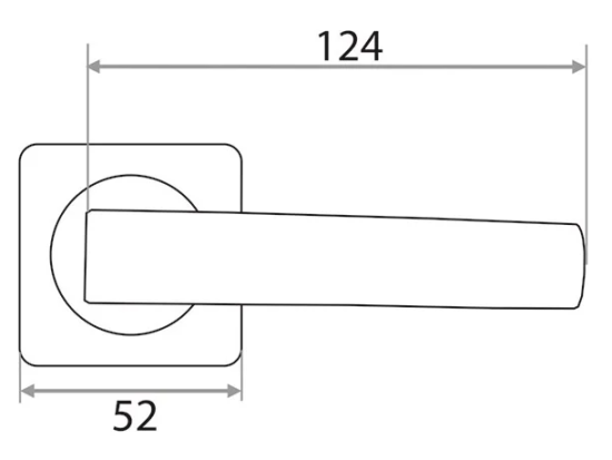 Ручка раздельная AL-02-845 GF  (графит)/ 204399