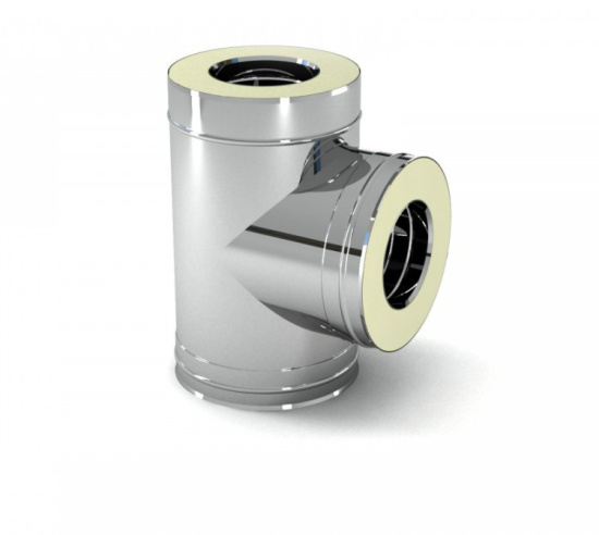 Тройник 90гр DN200 0,8/439 сэндвич FeFlues 