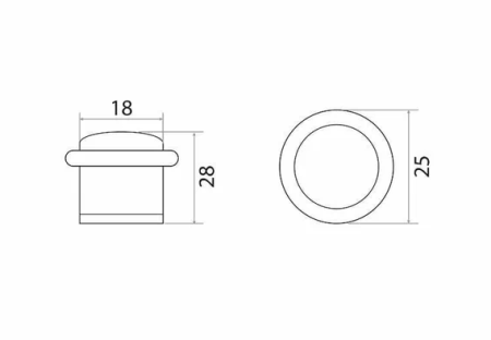 Ограничитель 153 малый (медь) 205043