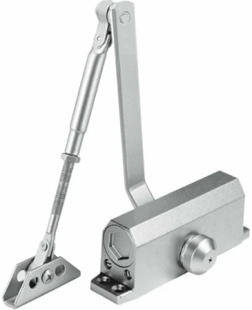 Доводчик дверной L-8222 до 45кг, белый DORF ECONOMY