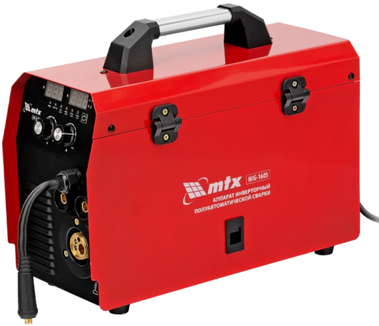 Аппарат инвертор. полуавтомат. cварки MIG-160S, 160A, ПВ 60%, катушка 5 кг// MTX 94301