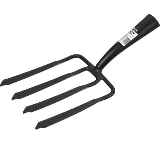 Вилы 4-х рогие кованные копательные 180х220мм  GRINDA 39711