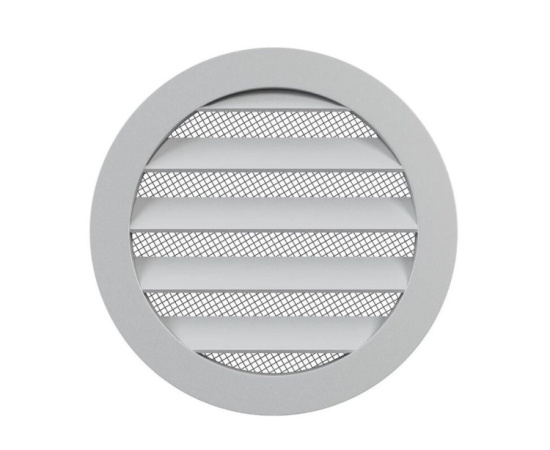 Решетка круглая D160 алюмин. с фланцем D160 16РКМ