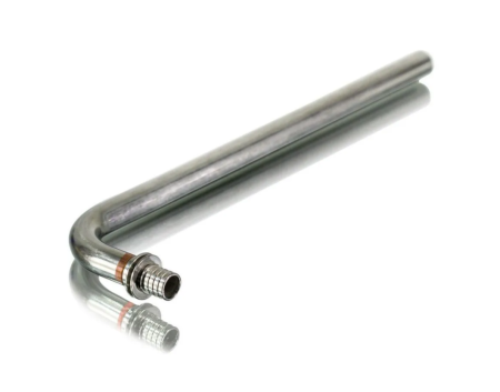 Трубка подключения радиатора Г-образная аксиальная 16х2.2-500