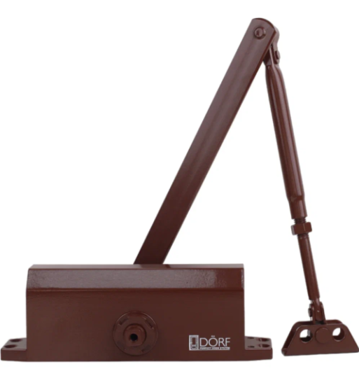 Доводчик дверной L-8222 до 45кг, антрацит DORF ECONOMY