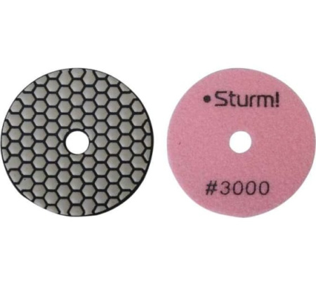 Круг шлифовальный гибкий алмазный Р3000  9012-D100-3000 Sturm