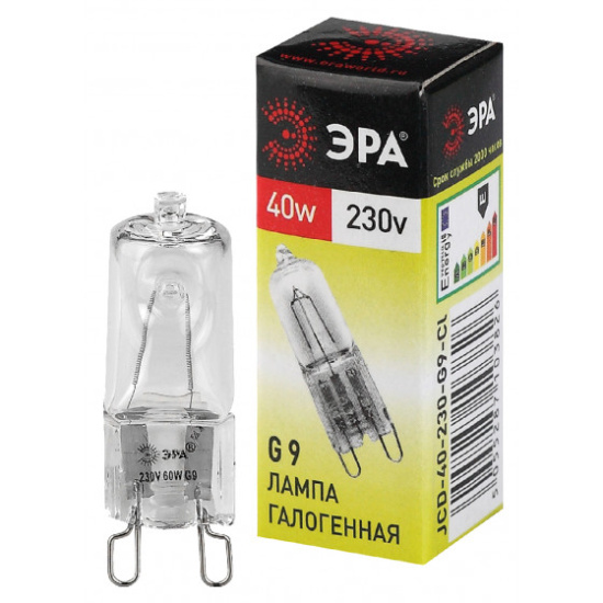 Лампа галогеновая ЭРА G9-JCD-60W-230V-CI 006599