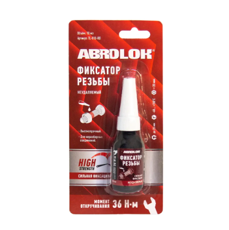 Фиксатор резьбы красный 10мл ABRO MASTERS TL-010-RD