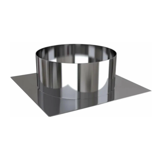 Основание плоское для турбо дефл. ТД-160ц D160 основание 295х295 оцинк.сталь ТДПО-160