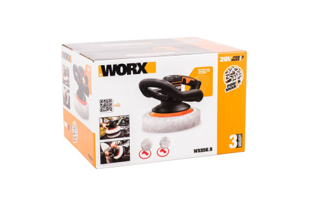 Полировальная шлифмашина аккумулят.WORX WХ856.9 20В 254мм б/АКБ и ЗУ
