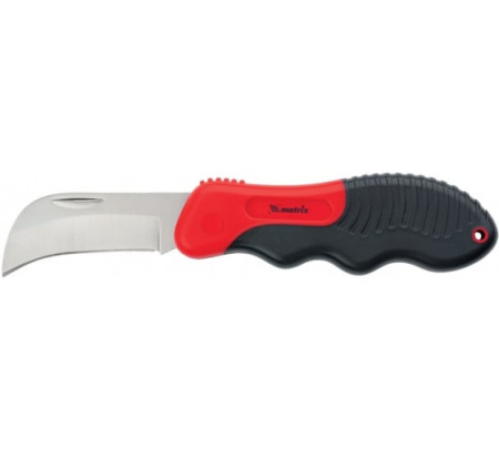 Нож электрика, складной, изогнутое лезвие//Matrix (78986)