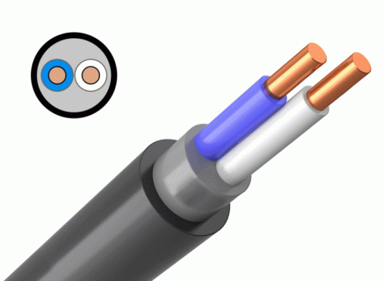 Кабель ВВГ 2х1,5 нг LS ГОСТ