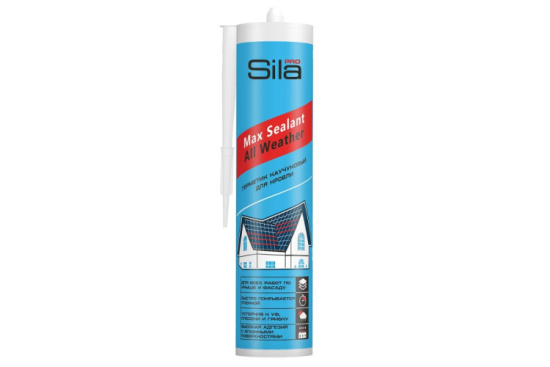 Герметик Sila PRO Max Sealant каучук. для кровли черный 290мл