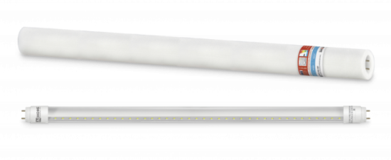 Лампа светодиодная LED-T8R-П-PRO 10Вт 230В G13R 6500К 1000Лм 600мм прозрачная поворотная IN HOME