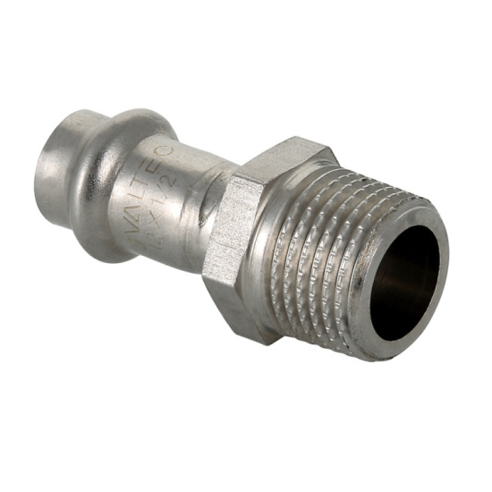 Муфта нерж. сталь с нар.р. 18х1/2" VALTEC									